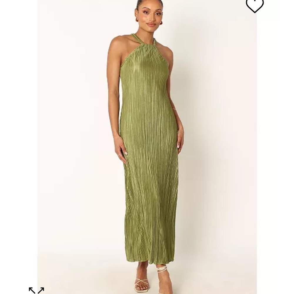 Elegant Olive Green Maxi Dress